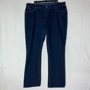 Wrangler Q Baby Dark Wash No Gap Waistband Boot Cut Jeans 20 Western Stampede